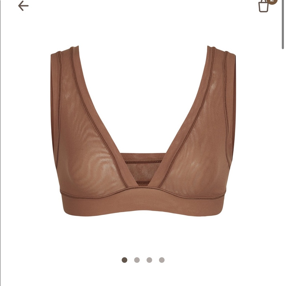 NWT Skims Mesh Bralette size XXS in Jasper